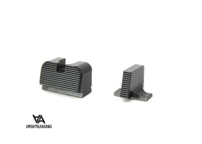 Sig Sauer P220 P226 P229 P320 & P365 Optics Ready héich gerëffelt Eisenviséierer
