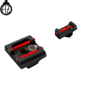 Eisenviséierer for Glock [G17 G19 G26 & other] with fiber optics | type B