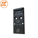 Steel Rotpunktvisier plate for Glock MOS | Trijicon RMR Footprint