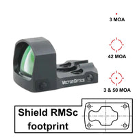 Vector Optics Frenzy-S 1x17x24 MOS Multi Reticle viseur point rouge 