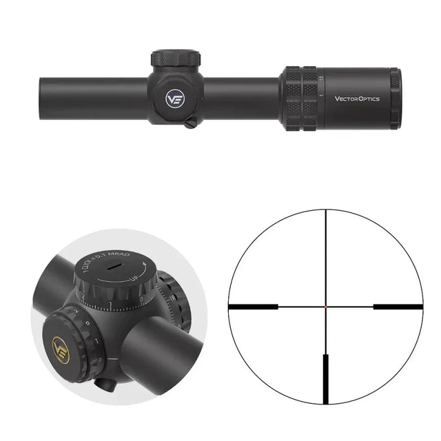 Vector Optics Grizzly 1-6x24i HD Fiber Gezielfernrohr Vector Optics