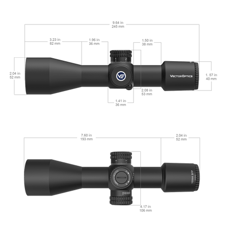 Vector Optics Veyron 10x44 SFP kompaktes Zielfernrohr