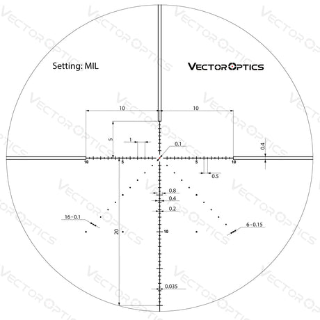 Vector Optics Veyron 6-24x44 IR First Focal Plane beleuchtetes Zielfernrohr