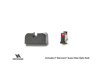 Walther PDP co-witness Eisenviséierer | fiber optic 