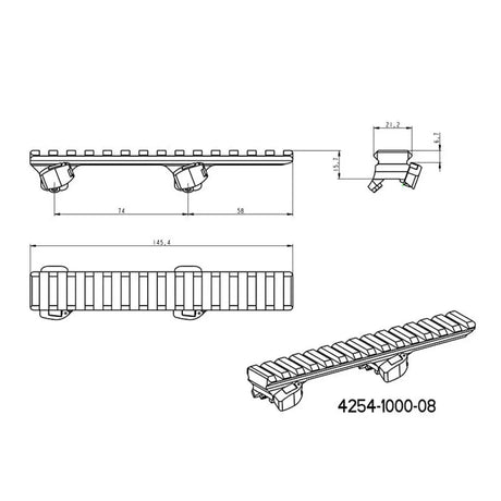 Adapter fir Picatinny Schinn | Blaser Basis