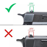 Browning Hi-Power Vigilante adjustable sights | white dots