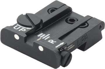 Colt [Series 70 80 90] verstellbart hënnescht Viséier | wäiss Punkten