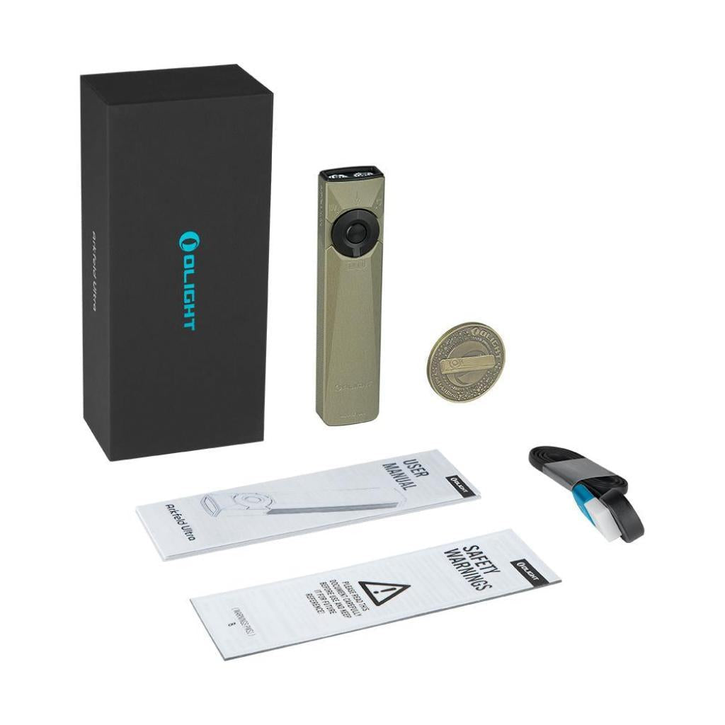 Olight Arkfeld Ultra | flaach 3-an-1 EDC Täscheluucht | 1.400 lm - Olive Green