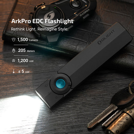 Olight ArkPro | flat lampe EDC 4-en-1 | 1.500 lm