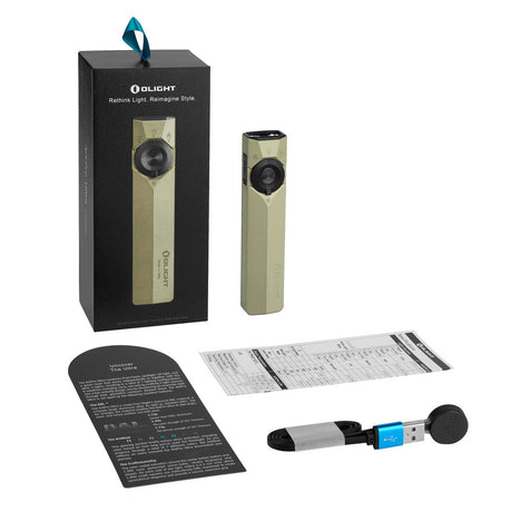 Olight ArkPro Ultra | flat lampe EDC 4-en-1 | 1.700 lm - Olive Green