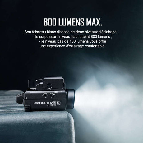 Olight Baldr S | lampe de pistolet avec laser | 800 lm
