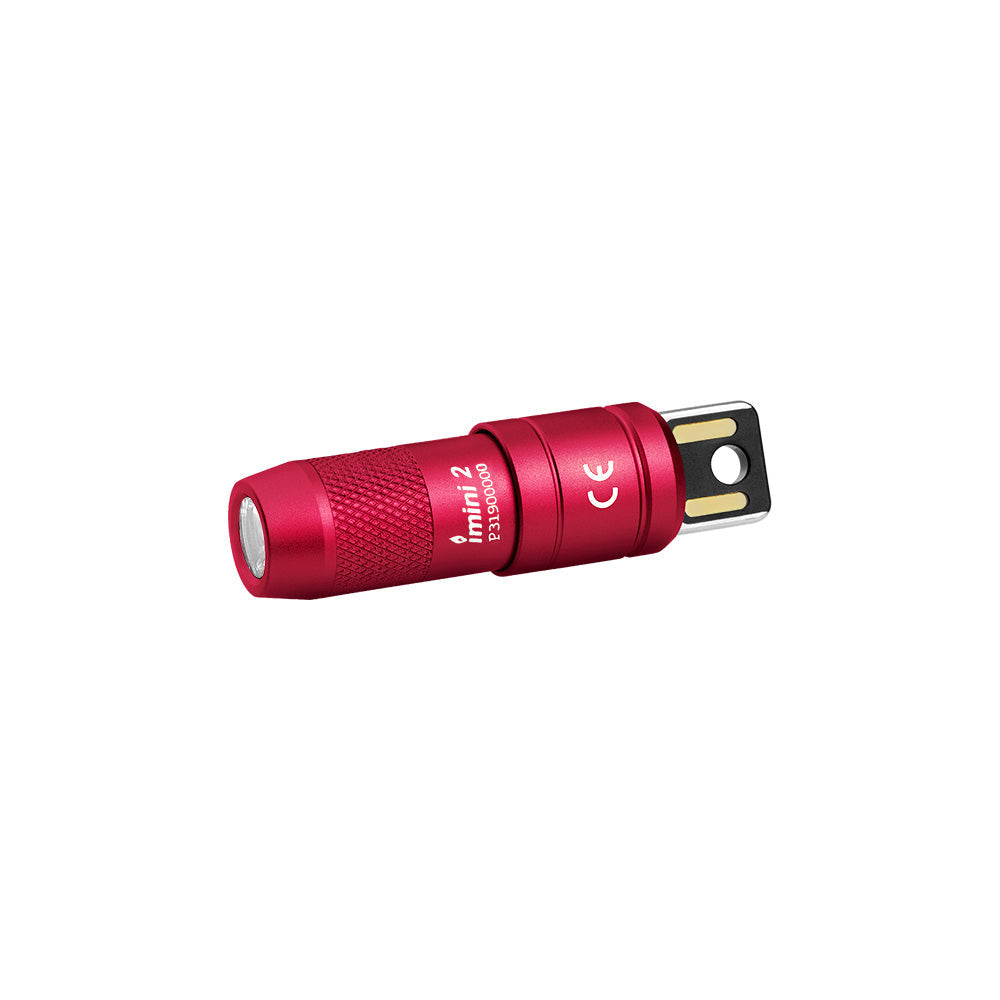 Olight imini 2 | mini noopluedbar Schlësselrank Täscheluucht | 50 lm - Passionate Red