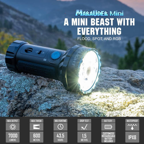 Olight Marauder Mini | méifaarweg opluedbar Täscheluucht | 7.000 lm