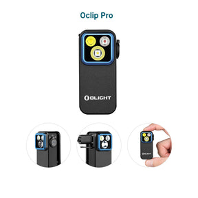 Olight Oclip Pro | multifunktionale Clip-Taschenlampe | 500 lm - Black