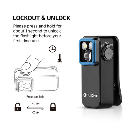 Olight Oclip Pro | multifunktionell Clip-Täscheluucht | 500 lm