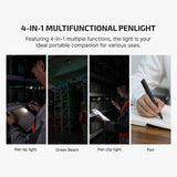 Olight O’Pen 3 | multifunktionale Stiftlampe | 120 lm + grüner Laser - Schwarz
