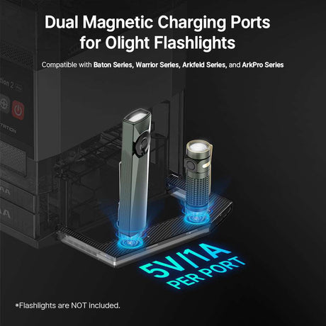 Olight Ostation 2 Pro | chargeur de piles AA/AAA intelligent | 3-en-1