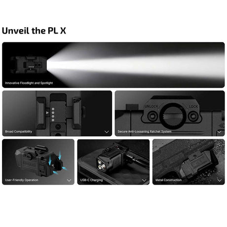 Olight PL X | lampe de pistolet | 1.200 lm