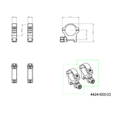 30mm Scope Réng | Picatinny Basis mat Schrauwenmutter 