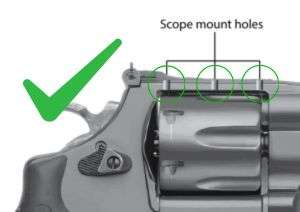 Smith & Wesson revolver [686 629 19 66 586 & other] organes de visée réglables | fibre optique